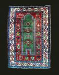 Dated 1857 Kazak Prayer Rug