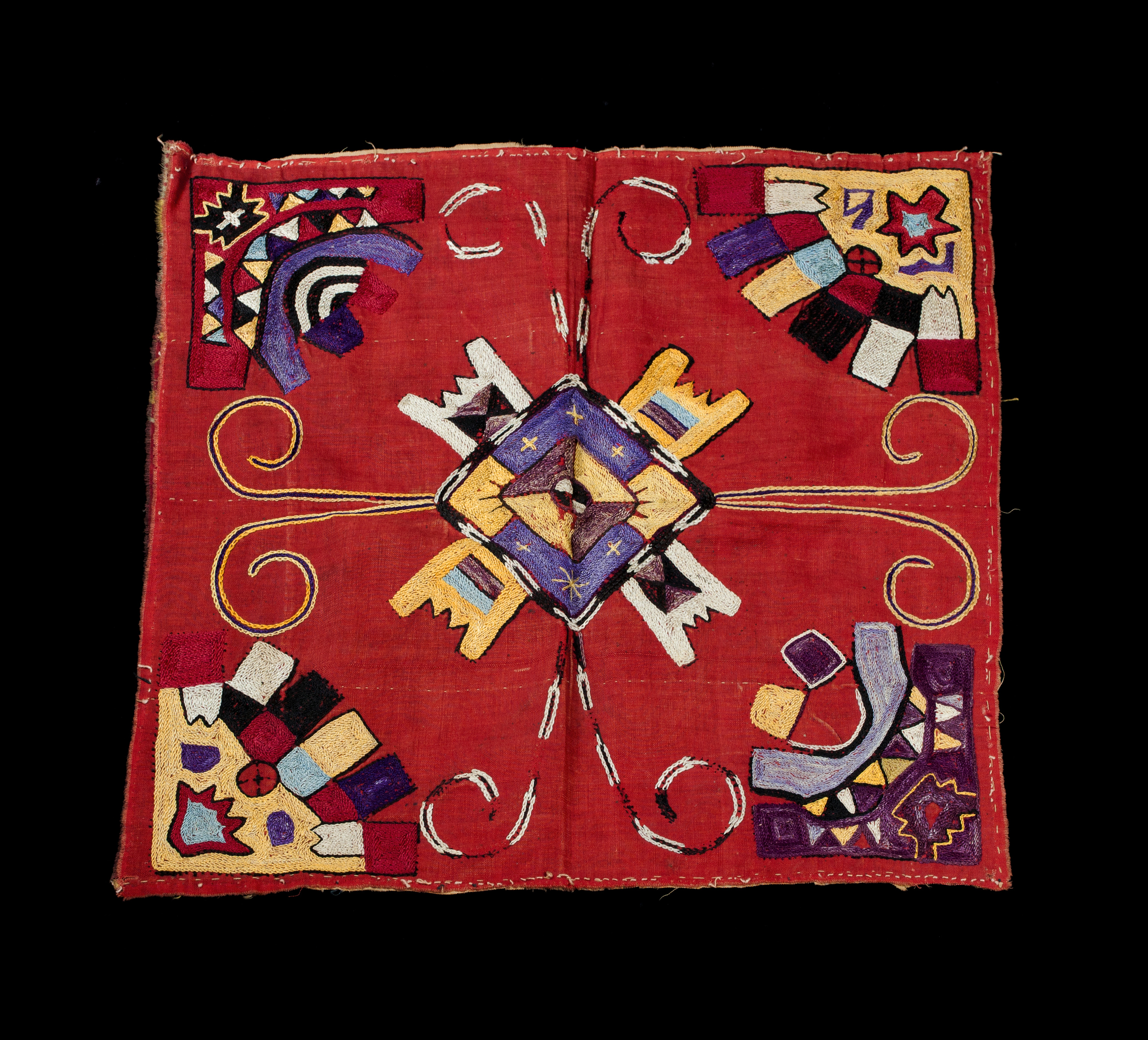 A late 19th early 20th century Lakai tea bag cover. 