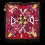 Late 19th century tea bag size Lakai embroidery. 